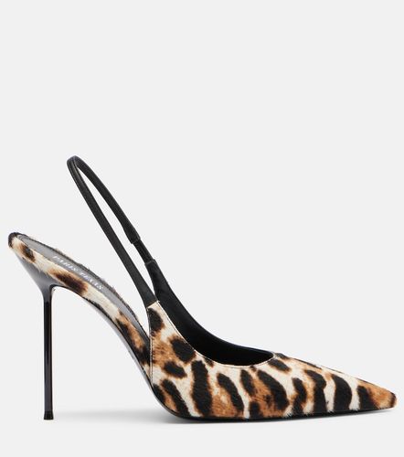 Escarpins slingback Lidia 105 en cuir façon poulain - Paris Texas - Modalova