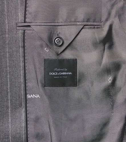 Blazer en laine vierge à rayures - Dolce&Gabbana - Modalova