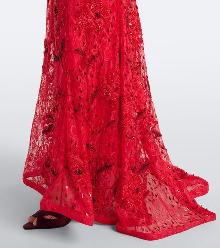 Là Fuori Robe longue bustier en dentelle - La Fuori - Modalova