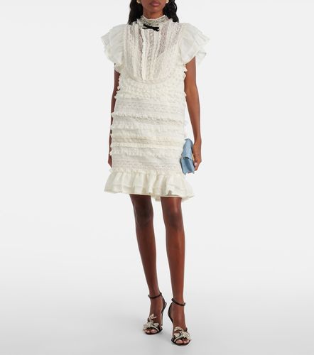 Robe en lin et dentelle - Valentino Garavani - Modalova
