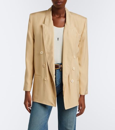 Blazer oversize en soie - Saint Laurent - Modalova