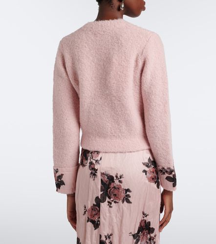 Cardigan en laine et alpaga à fleurs - Erdem - Modalova