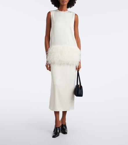 Robe midi Sonia à plumes - Loulou de Saison - Modalova