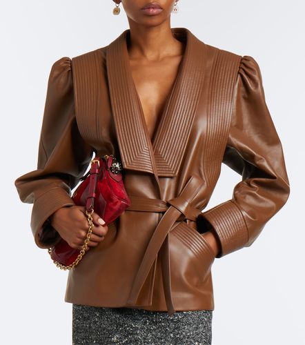 Veste en cuir à ceinture - Valentino Garavani - Modalova