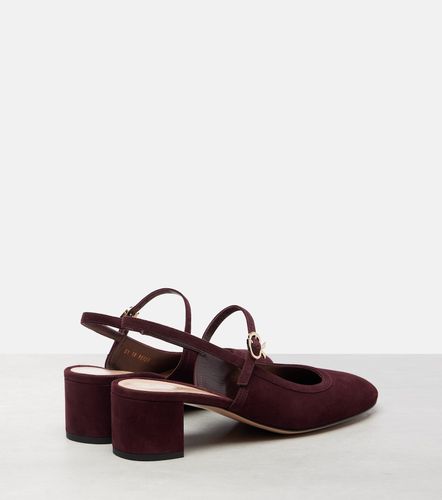 Escarpins sling-back 45 en daim - Gianvito Rossi - Modalova
