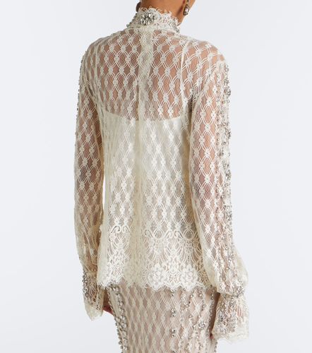 Blouse Lilou en dentelle à ornements - Costarellos - Modalova