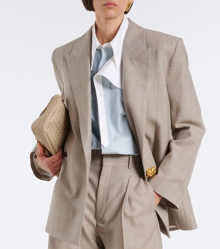 Blazer Nodo Quadro en laine à carreaux - Bottega Veneta - Modalova