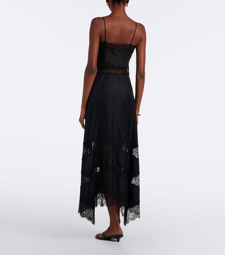 Robe midi Coco en soie à dentelle - Ulla Johnson - Modalova