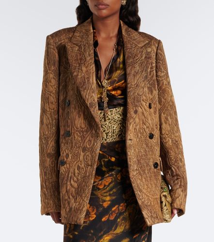 Top en satin de soie à fleurs - Dries Van Noten - Modalova