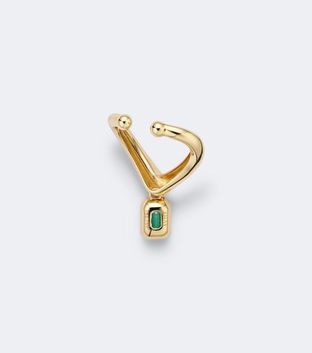 Boucle d'oreille unique Zar en or 18 ct et émeraude - Shay Jewelry - Modalova
