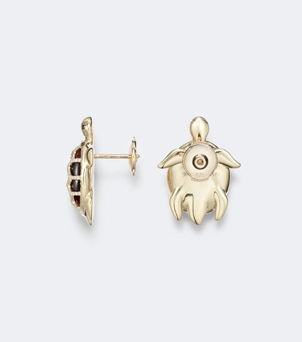 Yvonne Léon Boucles d'oreilles Tortue en or 9 ct, diamants et résine - Yvonne Leon - Modalova