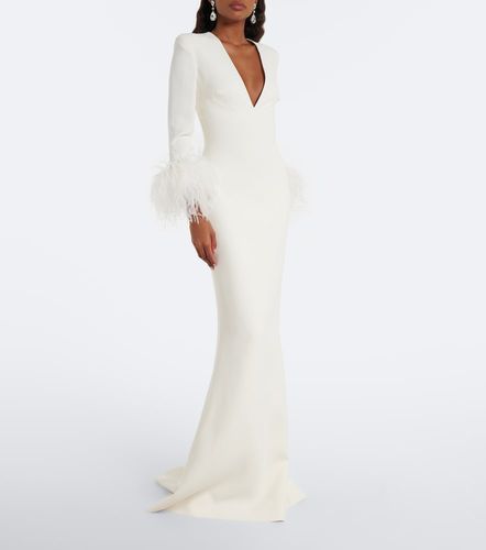 Elie Saab Robe longue à plumes - Elie Saab - Modalova