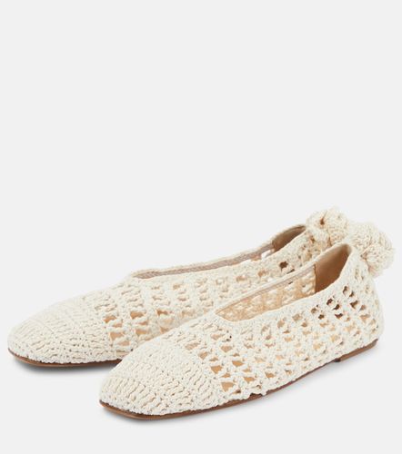 Ballerines en crochet à appliqués floraux - Magda Butrym - Modalova