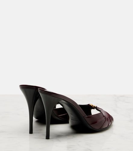 Mules Babylone Cassandre en cuir - Saint Laurent - Modalova