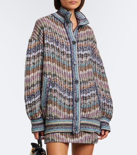 Cardigan Zigzag en coton et laine - Missoni - Modalova