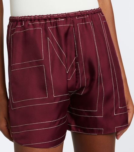 Short Monogram en soie à broderies - Toteme - Modalova