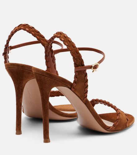 Sandales slingback en daim et cuir - Gianvito Rossi - Modalova