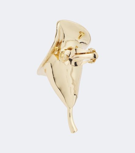 Boucles d'oreilles clip à fleurs - Carolina Herrera - Modalova