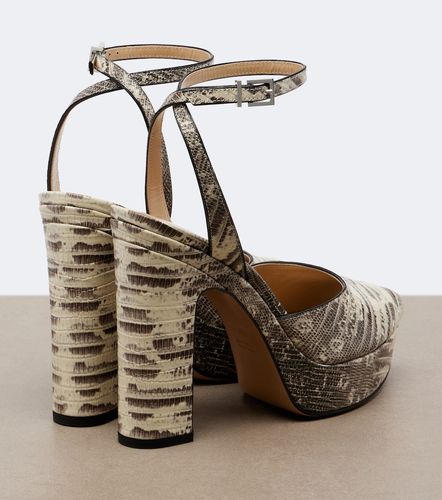 Sandales à plateau After 9 en cuir - Fendi - Modalova