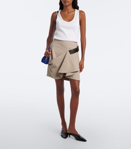 Mini-jupe Intrecciato en laine - Bottega Veneta - Modalova