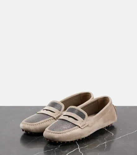 Mocassins en daim - Brunello Cucinelli - Modalova