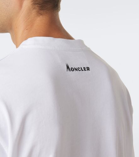 T-shirt en coton à imprimé logo - Moncler - Modalova