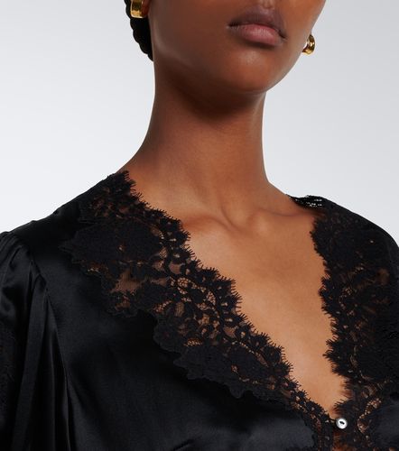 Dôen Top Idella en satin de soie à dentelle - Doen - Modalova