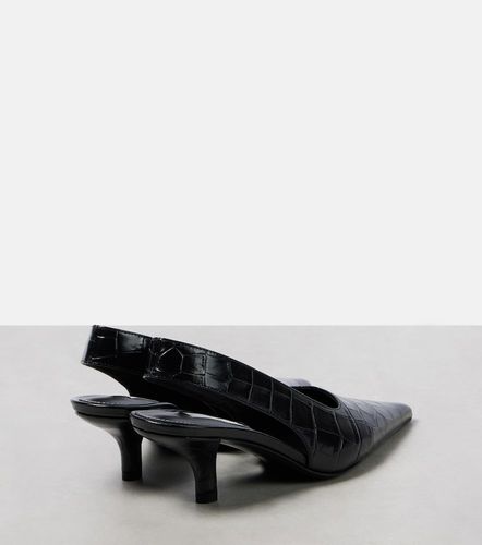 Escarpins slingback en cuir façon croco - Toteme - Modalova