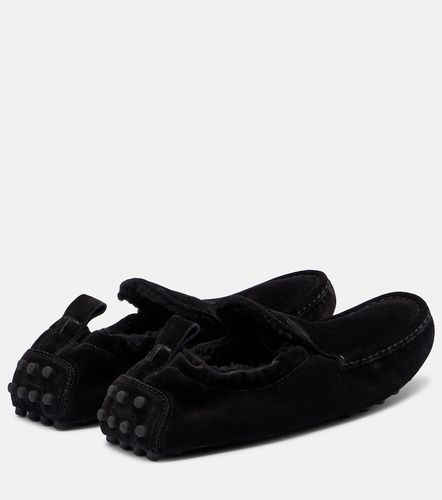 Mocassins Gommino en daim et shearling - Tod's - Modalova