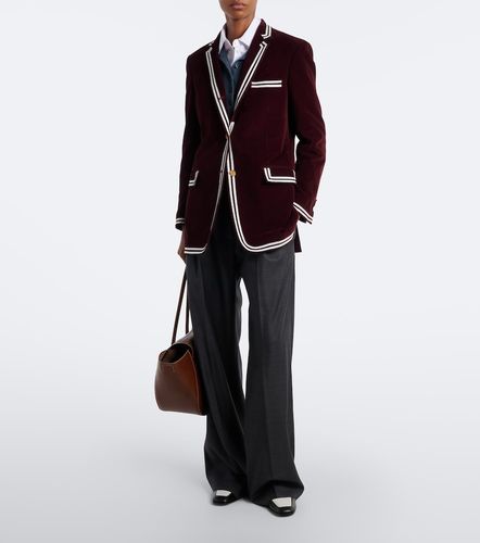 Blazer en velours côtelé de coton - Thom Browne - Modalova