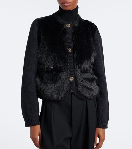 Cardigan en alpaga et laine mélangés - Moncler - Modalova