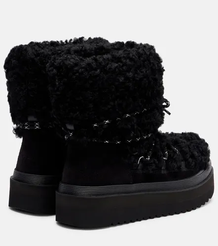 Bottines Mellow en shearling et daim - Tory Burch - Modalova