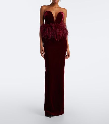 Robe longue bustier Sienna à plumes - The New Arrivals Ilkyaz Ozel - Modalova