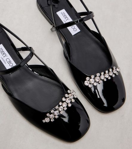 Ballerines Belinda en cuir verni à ornements - Jimmy Choo - Modalova