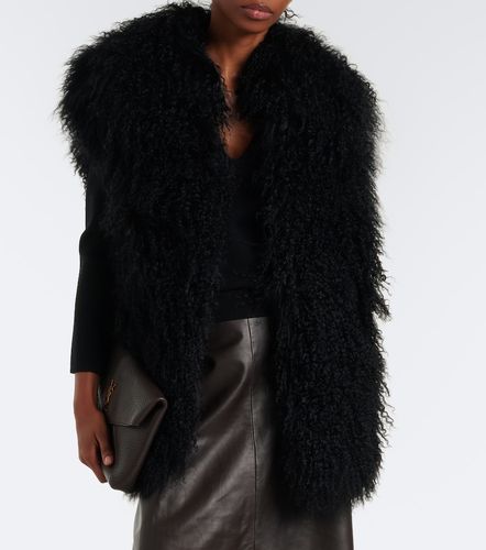 Veste sans manches en shearling - Yves Salomon - Modalova