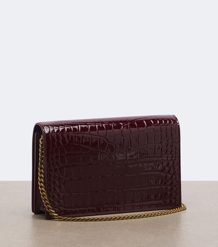 Portefeuille à chaîne Cassandre en cuir verni - Saint Laurent - Modalova