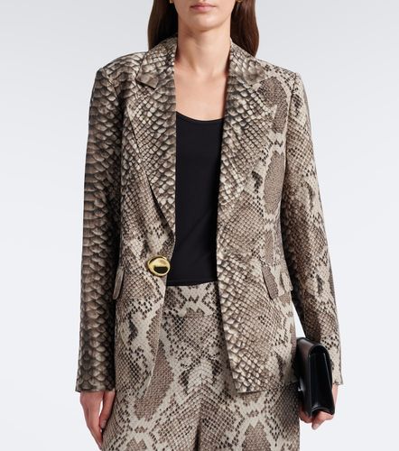 Blazer Birch en satin à motif serpent - Joseph - Modalova