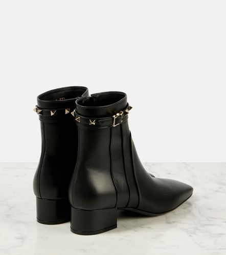 Bottines Rockstud 40 en cuir - Valentino Garavani - Modalova