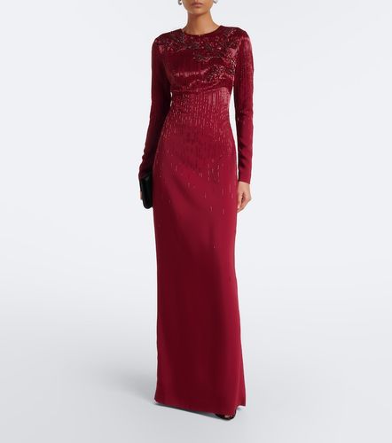 Robe longue à perles - Oscar de la Renta - Modalova