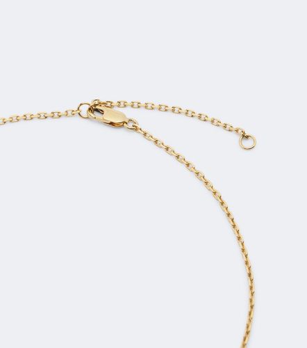 Collier en plaqué or 24 ct, œil-de-tigre et cristal Swarovski® - Toteme - Modalova