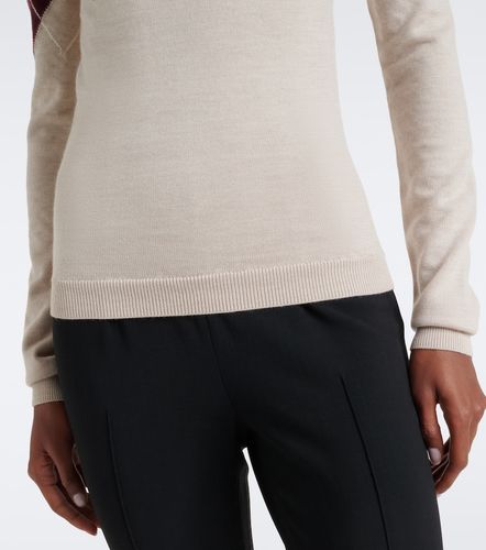 Pull en laine vierge à motif argyle - Mugler - Modalova