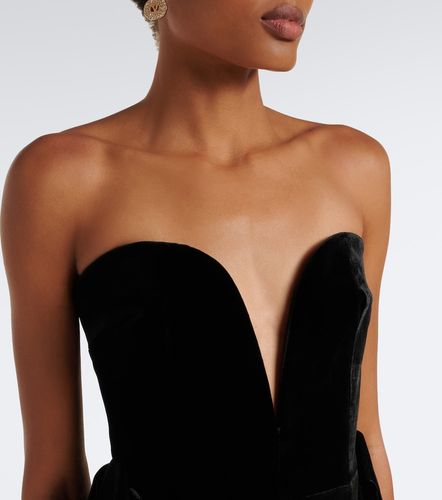 Robe longue bustier Delphis en velours - The New Arrivals Ilkyaz Ozel - Modalova