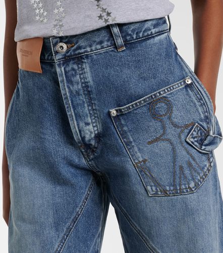 Jean straight Twisted à broderies - JW Anderson - Modalova