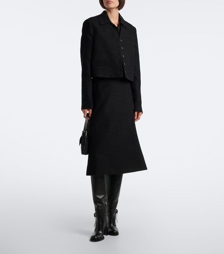 Fendi Jupe midi en laine mélangée - Fendi - Modalova