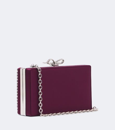 Pochette en satin à cristaux - Self-Portrait - Modalova