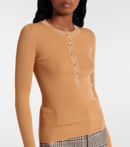 Chloé Top Henley en laine - Chloe - Modalova
