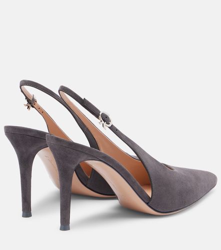 Escarpins slingback Robbie 85 en daim - Gianvito Rossi - Modalova