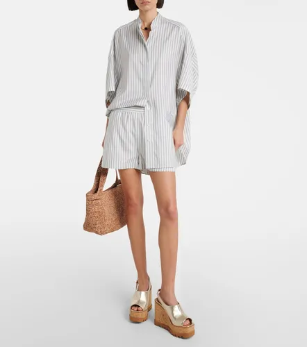 Short à rayures en soie et laine - Stella McCartney - Modalova