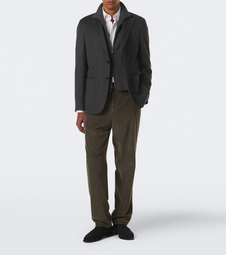 Pantalon droit en velours de coton - Canali - Modalova