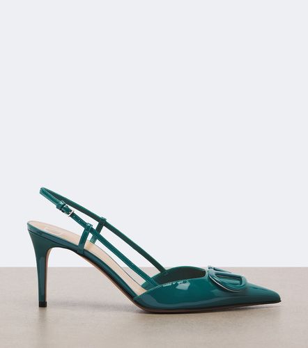 Escarpins slingback VLogo en cuir verni - Valentino Garavani - Modalova